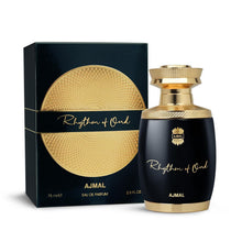 Load image into Gallery viewer, Ajmal Rhythm Of Oud Eau de Parfum for Men &amp; Women – 2.5 oz / 75 ml | Unisex Oud Woody Long Lasting Perfume | Warm Oriental Arabic Fragrance | Made in Dubai
