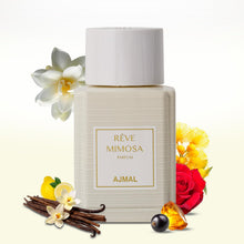 Load image into Gallery viewer, Ajmal Oud Marquis Rêve Mimosa Eau de Parfum for Women – 3.4 fl oz / 100 ml | Luxury Premium Floral Musk Perfume | Long Lasting French Fragrance | Made in France &amp; Crafted in Dubai | Exclusive for USA
