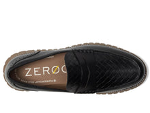 Load image into Gallery viewer, Cole Haan Men&#39;s Zerogrand Remastered Penny Loafers, Black Stamped/Lava/Irish Coffee, 9.5
