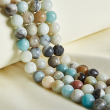 Load image into Gallery viewer, 60pcs 6mm Natural Amazonite Beads Gemstone Beads Round Loose Beads for Jewelry Making
