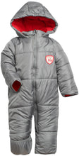 Load image into Gallery viewer, iXtreme Baby Boys&#39; Snowsuit - Cozy Fleece Insulated Winter Snow Pram Bunting Suit for Newborns and Infants (Sizes: 0-24M), Size 3-6 Months, Charcoal
