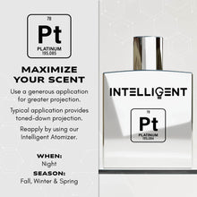 Load image into Gallery viewer, Intelligent Platinum | Sweet, Seductive, Striking | Eau de Parfum for Men | 3.4 Fl Oz (100 mL)
