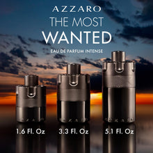 Load image into Gallery viewer, Azzaro The Most Wanted Eau de Parfum Intense - Woody &amp; Seductive Mens Cologne - Fougère, Ambery &amp; Spicy Fragrance for Date Night - Lasting Wear - Luxury Perfumes for Men - Travel Size, 1.6 Fl. Oz
