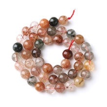 Load image into Gallery viewer, 6MM 60PCS Natural Crystal Stone Colorful Rutilated Quartz Beads for Jewelry Making DIY Bracelet
