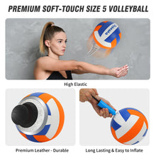 Load image into Gallery viewer, Professional Volleyball Net Set for Backyard Beach,Outdoor Height Adjustable Volleyball Net System with Heavy Duty Poles, Durable Net, PU Volleyball &amp; Pump, Carry Bag
