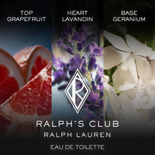 Load image into Gallery viewer, RALPH LAUREN FRAGRANCES - Ralph's Club - Eau de Toilette - Men's Cologne - Woody &amp; Aromatic - With Grapefruit, Lavandin &amp; Patchouli - Intense Fragrance - 1.7 Fl Oz
