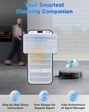 Load image into Gallery viewer, ECOVACS DEEBOT X11 OmniCyclone Robot Vacuum and Mop, Bagless 60-Day Station, 19,500Pa Suction, GaN Fast Charging for Large Homes, Self-Washing Roller Mop, Zero-Tangle for Pet Hair, Smart Navigation
