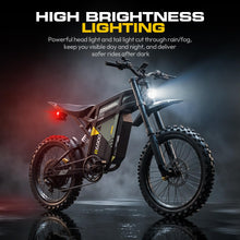 Load image into Gallery viewer, COSWHEEL Electric Dirt Bike for Adults, 7000W Peak Motor Electric Motorcycle, 60V 30Ah Battery, up to 55MPH Off Road Electric Bike, 17" Dirt Tires, Dual Suspension, Hydraulic Brakes
