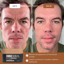 Load image into Gallery viewer, Forge Skin® Wrinkle Defense Beef Tallow Balm for Men [TALLOW-BASED] Moisturizer for Face Hydration - Hydrating AntiAging Skin Cream Natural Facial Skincare Lotion with Essential Oils (1.7oz Each) 3pk
