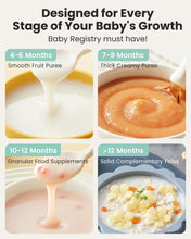 Load image into Gallery viewer, Grownsy Baby Food Maker, Steamer &amp; Blender Baby Food Processor, Green
