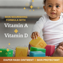 Load image into Gallery viewer, A+D Original Diaper Rash Ointment Prevents &amp; Treats Diaper Rash, Moisturizing Skin Protectant with Vitamins A &amp; D, Healing Skin Ointment for Dry and Cracked Skin 16 oz
