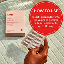 Load image into Gallery viewer, Love Wellness Good Girl Probiotics &amp; The Killer | Vaginal pH Balance Supplement &amp; Boric Acid Suppositories for Women | Odor Control with Prebiotics for Urinary Tract &amp; Intimate Feminine Health
