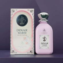 Load image into Gallery viewer, Dinar Wardi 100ml Eau De Parfum- Long-lasting Perfume for Women- Soft Musky Floral Vanilla Perfume Spray
