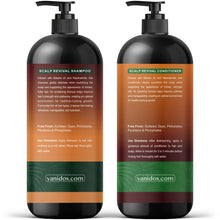 Load image into Gallery viewer, VANIDOX Batana Oil Shampoo and Conditioner Set – Biotin &amp; Niacinamide Infused – Sulfate-Free, Paraben-Free – Moisturizing &amp; Strengthening Hair Care for All Hair Types – 2 x 16 fl oz
