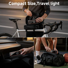Load image into Gallery viewer, OlarHike Tire Inflator Portable Air Compressor, Lightning-Fast Inflation, Dual Power - 6000mAh &amp; 12V DC, Cordless Air Pump for Car Tires, Bikes, Motorcycle, Balls with LED &amp; Digital Pressure Gauge
