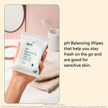 Load image into Gallery viewer, Love Wellness pH Balancing Wipes for Women | Feminine Hygiene for Cleansing with Aloe Vera | Fragrance-Free Intimate Health | Moisturizing, Soothing &amp; Calming for Sensitive Skin | Travel Size | 3-Pack

