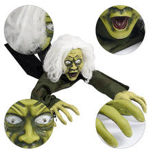 Load image into Gallery viewer, Hourleey Halloween Outdoor Decorations, Animated Zombie Groundbreaker Climbing Prop with Lighted Eyes and Scary Sound, Halloween Decor for Graveyard Haunted House Indoor Lawn Yard
