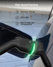 Load image into Gallery viewer, Autel Home Smart Electric Vehicle (EV) Charger up to 50Amp, 240V, Indoor/Outdoor Car Charging Station with Level 2, Wi-Fi and Bluetooth Enabled EVSE, Hardwired,25-Foot Cable,Sierra Blue
