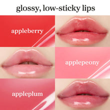 Load image into Gallery viewer, NOONI Korean Lip Oil Set - Appleberry, Applepeony &amp; Appleplum - Long-Lasting, Moisturizing, Revitalizing - Waterproof, No Peel Off, Stocking Stuffers (3EA, 0.12 fl oz)
