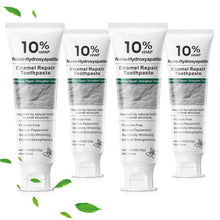 Load image into Gallery viewer, 10% Hydroxyapatite Toothpaste, Nano Hydroxyapatite Toothpaste, Fluoride Free Toothpaste for Sensitive Teeth, Helps Rebuild Enamel, Remineralizing Toothpaste for Daily Use, 4 Pack
