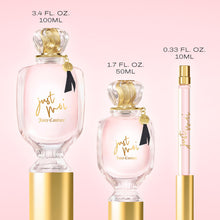 Load image into Gallery viewer, Juicy Couture Just Moi Eau de Parfum Spray for Women, Amber Vanilla Perfume with Cacao Blossom, Magnolia &amp; Musk, Long-Lasting Scent, 3.4 fl oz
