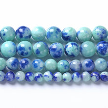 Load image into Gallery viewer, 8MM 46PCS Peacock Blue Persian Jade Spacer Loose Beads for Jewelry Making DIY Bracelet Necklace
