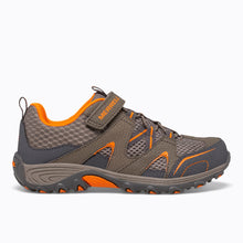 Load image into Gallery viewer, Merrell unisex child Trail Chaser Hiking Sneaker, Gunsmoke/Orange, 4 Big Kid US
