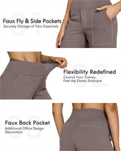 Load image into Gallery viewer, G4Free Flare Leggings for Women Wide Leg Pants for Casual Summer Women Fashion Straight Leg Trousers Pants for Business Work Lounge Casual(Taupe,S,Petite)
