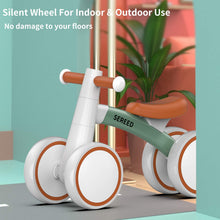 Load image into Gallery viewer, SEREED Baby Balance Bike for 1-2 Year Olds - 4 Wheels, First Bike for Toddlers, Birthday Gift (Green)
