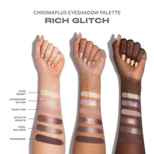 Load image into Gallery viewer, Morphe ChromaPlus 6-Pan Eyeshadow Palette - High Pigment Eye Makeup with Shimmer, Matte &amp; Metallic Eye Shadow - Neutral Eyeshadow Makeup Collection for All-Day Wear - Rich Glitch (0.26 oz)
