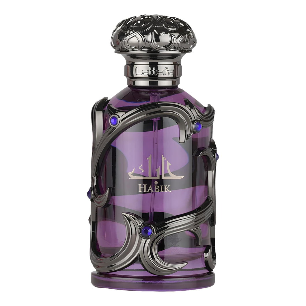 Lattafa Habik – Spicy, Aromatic, Woody, Musky – Eau de Parfum Spray Long-Lasting Fragrance for Men, 3.4 Ounce / 100 ml