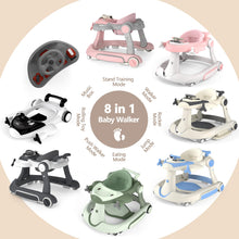 Load image into Gallery viewer, Kinder King 8-in-1 Baby Walker with Music &amp; Lights, 3 Level Height Adjust
