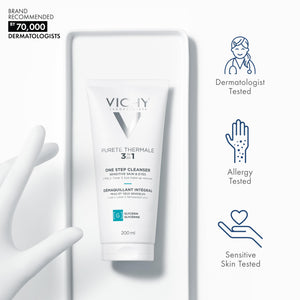 VICHY Pureté Thermale One Step Cleanser for Sensitive Skin, 6.7 Fl. Oz