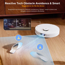 Load image into Gallery viewer, roborock Qrevo S5V Robot Vacuum and Mop, FlexiArm Edge Mopping, 12,000Pa Suction, Dual Zero-Tangle System, Smart Obstacle Avoidance, 10mm Mop Lifting, Auto Mop Washing &amp; Warm Air Drying, White
