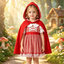 Load image into Gallery viewer, SEHIOZNI Little Red Riding Hood Costume Toddler Halloween Cosplay Clothes
