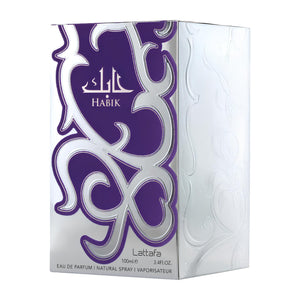 Lattafa Habik – Spicy, Aromatic, Woody, Musky – Eau de Parfum Spray Long-Lasting Fragrance for Men, 3.4 Ounce / 100 ml