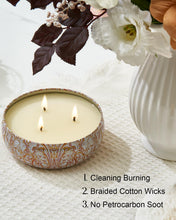 Load image into Gallery viewer, M&amp;SENSE 3 Wick Soy Candles for Home Scented, Citrus &amp; Sage Scented Aromatherapy Candle for Stress Relief, 12oz 40 Hour Burn Time, Highly Scented Candle Gift
