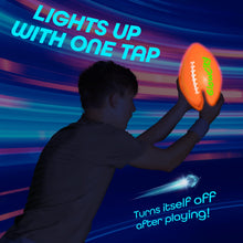 Load image into Gallery viewer, GlowCity Glow in The Dark Football - Light Up, Youth Size Footballs for Kids - LED Lights and Pre-Installed Batteries Included﻿
