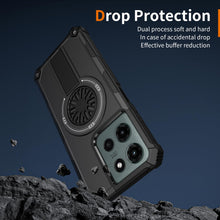 Load image into Gallery viewer, Asuwish Phone Case for Motorola Moto G Power 2025/MotoG Play 2025 with Tempered Glass Screen Protector Cover and Magnetic Kickstand Shockproof Protective Slim Cell Accessories XT2515-1 Women Men Black
