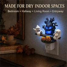Load image into Gallery viewer, telers Animated Ghost Seesaw Night Light, Plug-in Halloween Decor

