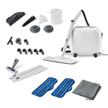 Load image into Gallery viewer, Amazon Basics Multipurpose Steam Cleaner for Home with 22 Accessories, Chemical-Free Cleaning, Powerful Steam, 51oz Tank, 1500W, White
