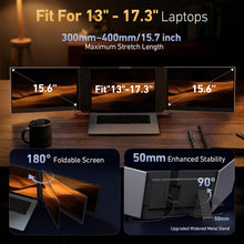 Load image into Gallery viewer, 15.6” Ultra-Slim Laptop Screen Extender, One Cable Triple Portable Monitor

