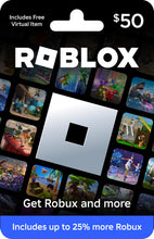 Load image into Gallery viewer, Roblox Physical Gift Card [Includes Free Virtual Item] [Redeem Worldwide] - $50

