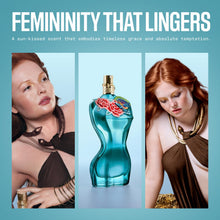 Load image into Gallery viewer, Jean Paul Gaultier La Belle Paradise Garden Eau de Parfum for Women - Long Lasting Floral Amber Womens Perfume with Blue Water Lily, Iris &amp; Vanilla - Designer Fragrance Spray, 3.4 oz
