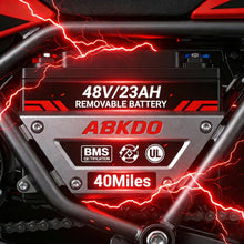 Load image into Gallery viewer, ABKDO 4000W Peak Electric Dirt Bike for Teens Adults，45 MPH，40 Miles Range
