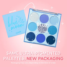 Load image into Gallery viewer, ColourPop Blue Moon Eyeshadow Palette - Monochromatic Blue Shadow Palette with Matte, Metallic and Duochrome Finishes - High-Pigment Eye Makeup with a Long-Wearing Formula (0.3 oz)
