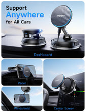 Load image into Gallery viewer, ANDERY Only for iPhone Magsafe Car Mount Charger [15W Fast Wireless Charging, 78+LBS Strong Suction 2400gf Strong Magnetic] 360° Adjustable Car Phone Holder, Phone Holders for Your Car for pats &amp; mats
