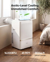 Load image into Gallery viewer, 16,000 BTU Portable Air Conditioners for Rooms up to 800 Sq Ft, Drainage-Free Cooling AC Unit with Smart App &amp; Remote, Quiet Portable AC Unit with Dehumidifier &amp; Fan, Sleep Mode for Home Office
