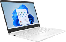 Load image into Gallery viewer, HP Newest 14" Ultral Light Laptop for Students and Business, Intel Quad-Core N4120, 8GB RAM, 192GB Storage(64GB eMMC+128GB Micro SD), 1 Year Office 365, Webcam, HDMI, WiFi, USB-A&amp;C, Win 11 S
