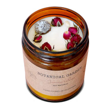 Load image into Gallery viewer, Aromatherapy Organic Jasmine &amp; Rose Natural Soy Wax Candle | Dry Flowers Scented | 100% Pure Essential Oil | Gift for Your Partner | Home Decor | Relax Your Mind | Long Lasting - 9Oz
